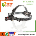 Vente en gros à prix bon marché Mult-function Beam réglable Focus Powered Operate Cree Rechargeable Zoom Led Headlamp